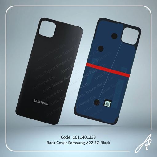 تصویر  BACK COVER A22 5G BLACK SAM