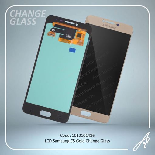 تصویر  LCD C5 GOLD CHANGE GLASS SAM