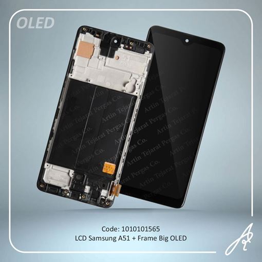 تصویر  LCD A51 OLED+FRAME BLACK SAM