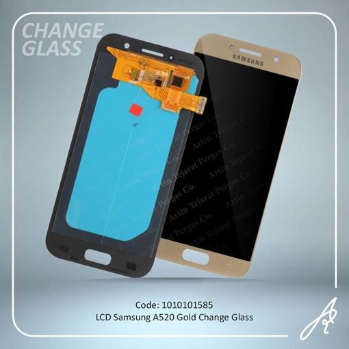 تصویر  LCD A520 GOLD CHANGE GLASS SAM